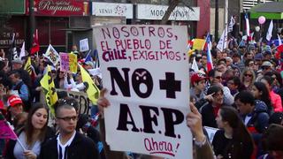 Chile: Así fue la marcha contra el sistema de pensiones [VIDEO]