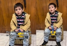 “Crezco con más hambre”: adorable niño conquista TikTok con su curiosa reflexión