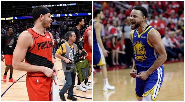 Seth y Stephen Curry disputarán la final de la Conferencia Oeste de la NBA en el duelo Blazers vs. Warriors. | Foto: Agencias