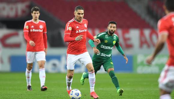 Paolo Guerrero reapareció con Internacional en el Brasileirao. (Foto: @SCInternacional)