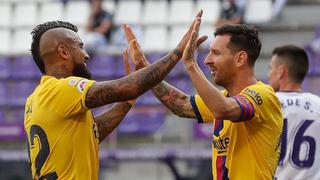 Barcelona vs. Valladolid: genial asistencia de Lionel Messi para el 1-0 marcado por Arturo Vidal