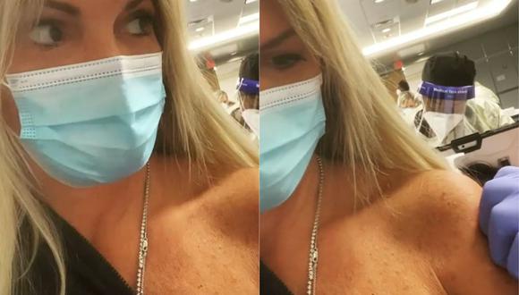 Jessica Newton utilizó sus redes sociales para anunciar que se vacunó contra la COVID-19. (Foto: Captura de video)