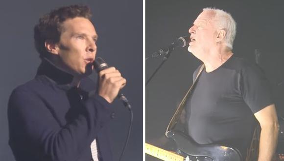 Benedict Cumberbatch cantó “Comfortably Numb” junto a Gilmour