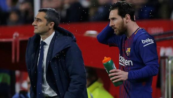 Valverde y Messi. (Foto: Reuters)