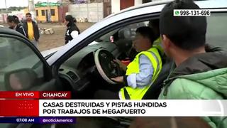 Chancay: pobladores detienen a trabajadores por casas destruidas en trabajos de megapuerto | VIDEO