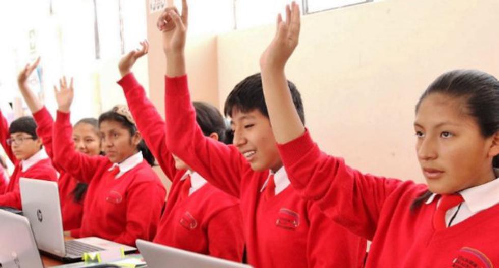 Ministerio de Educación informó que hay 2,700 vacantes. (Foto: andina)
