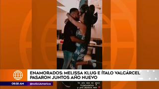 Melissa Klug e Ítalo Valcárcel recibieron juntos el Año Nuevo