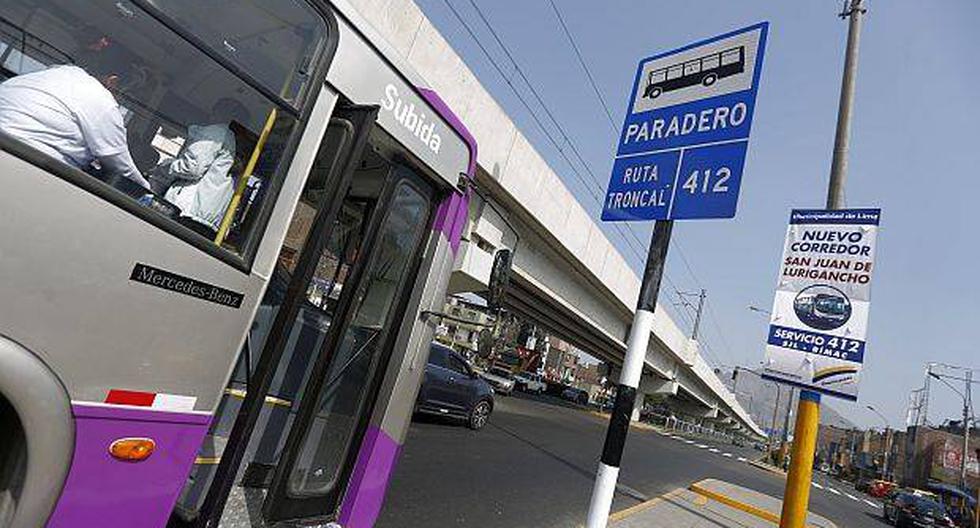 El nuevo servicio del Corredor Morado es para los usuarios que buscan desplazarse entre San Juan de Lurigancho y el Cercado de Lima. (Foto: GEC)