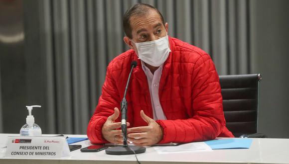 Martos consideró que la reactivación económica, en referencia a la fase 4, se está ejecutando de forma progresiva en el país. (Foto: PCM)