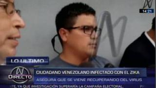 Venezolano con virus del zika: “No vine a traer la enfermedad”