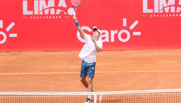 Nicolás Álvarez venció por 6-1 y 6-3 al ecuatoriano Emilio Gómez y avanzó a la segunda ronda del Lima Challenger. (Foto: Igma)