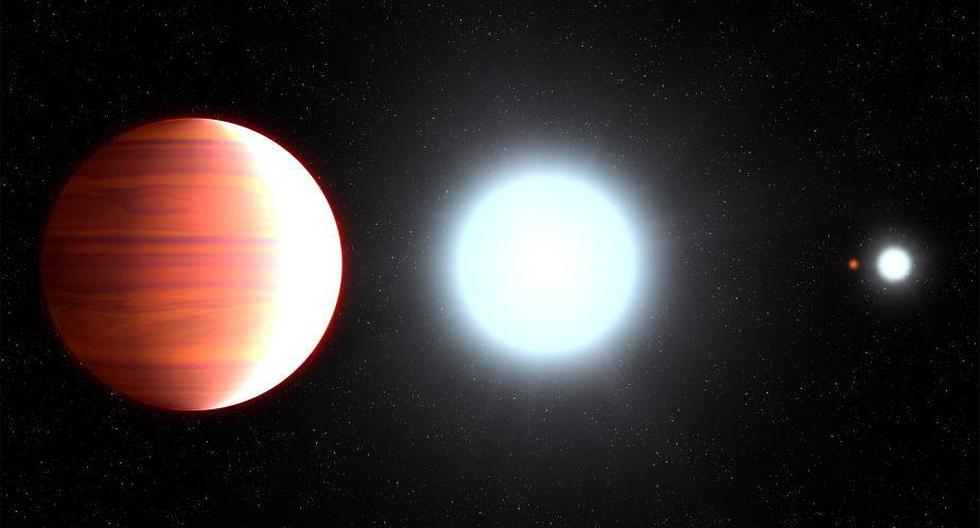 NASA: Kepler-13Ab muy cerca de su estrella Kepler-13A. (Foto: NASA, ESA, and G. Bacon (STScI))