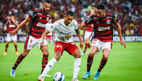Christofer Gonzales marcó ante Flamengo su octavo gol en el año con Sporting Cristal. (Foto: Sporting Cristal)