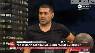 Juan Román Riquelme confirmó que habló con Paolo Guerrero: “Nos gustaría tenerlo en Boca” | VIDEO