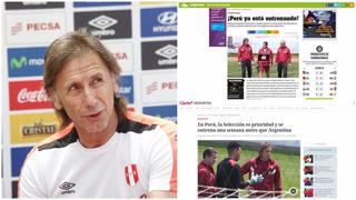 Prensa argentina informó así sobre inicio de prácticas de Perú