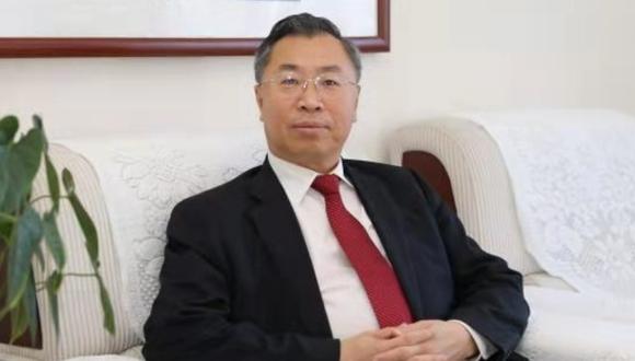Imagen de Liu Jingzhen, presidente de Sinopharm. Perú ha adquirido 38 millones de vacunas del laboratorio chino. (Captura de pantalla/Sinopharm).