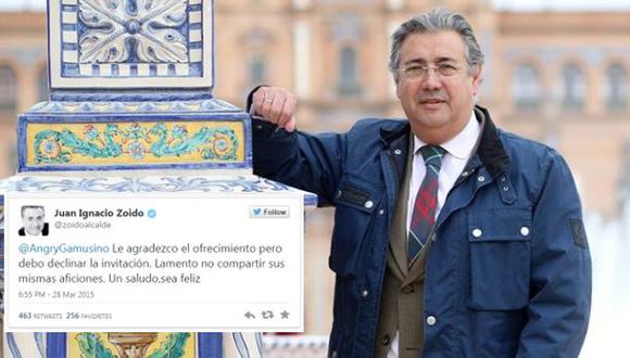 Twitter: singular respuesta de alcalde de Sevilla a una ofensa