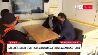 COEN: presidente Pedro Castillo probó simulador y experimentó terremoto de magnitud 9.1 | VIDEO