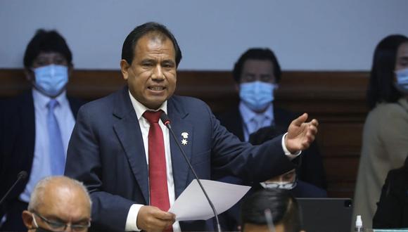 Edgar Tello llegó al Parlamento con Perú Libre y luego conformó la bancada Bloque Magisterial. Es cercano al expresidente Pedro Castillo. (Foto: Congreso)