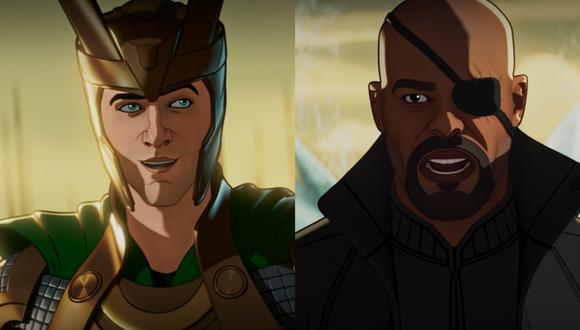 Nick Fury tiene que lidiar solo contra Loki y un enemigo misterioso en el tercer episodio de "What If...?". Foto: Marvel Studios.