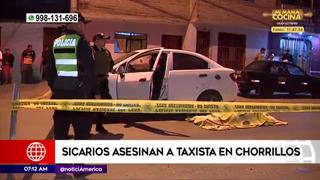 Sicarios asesinan de 11 disparos a taxista en Chorrillos