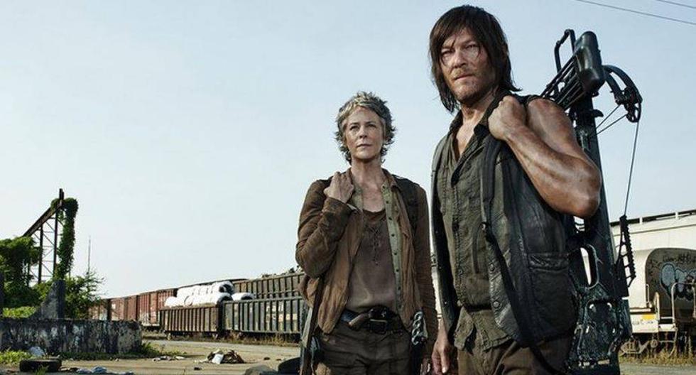 Norman Reedus es Daryl Dixon y Melissa McBride es Carol en 'The Walking Dead' (Foto: AMC)