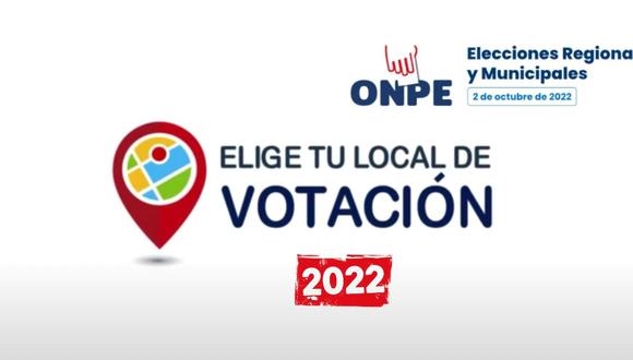 En esta nota podrás conocer hasta cuándo elegir tu local de votación para las Elecciones 2022 en Perú. (Foto: ONPE)