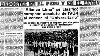 Así informó El Comercio en 1934 la definición del campeonato