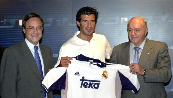 El fichaje de Figo por el Real Madrid sacudió el mundo del fútbol.
 (Foto: EPA)