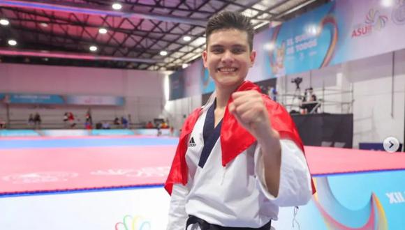 El taekwondista inaugura el medallero del Perú en los Juegos Panamericanos 2023 con el bronce en poomsae masculino de taekwondo. Foto: Hugo Del Castillo