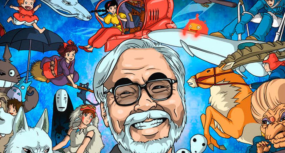 Hayao Miyazaki y sus creaciones. (Foto: Difusión)