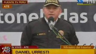 Urresti anunció cambios en Policía tras incineración de droga