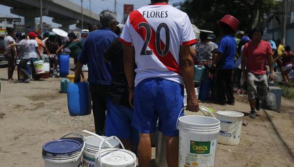 Más de un millón y medio de personas no tienen agua en Lima.