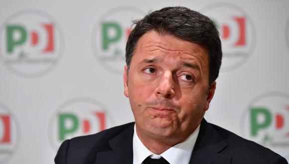 Matteo Renzi renuncia tras debacle en las elecciones de Italia. (AFP).