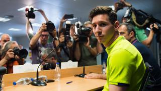 Lionel Messi en conferencia: 200 periodistas y 30 cámaras de TV