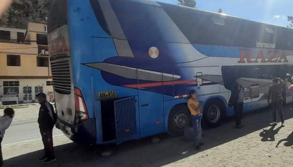 Bus presentó fallas mecánicas cuando se dirigía a Huánuco. (Foto: RPP)