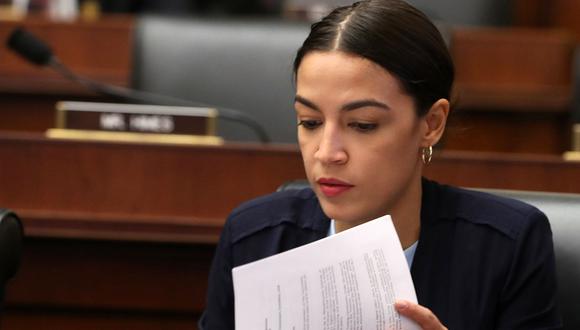 La congresista demócrata por Nueva York, Alexandria Ocasio-Cortez. (Foto: AFP).