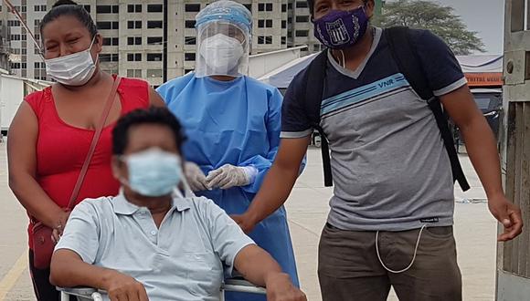 Adulto mayor logró superar el coronavirus. (Foto: hospital de la Amistad Perú-Corea Santa Rosa II2)