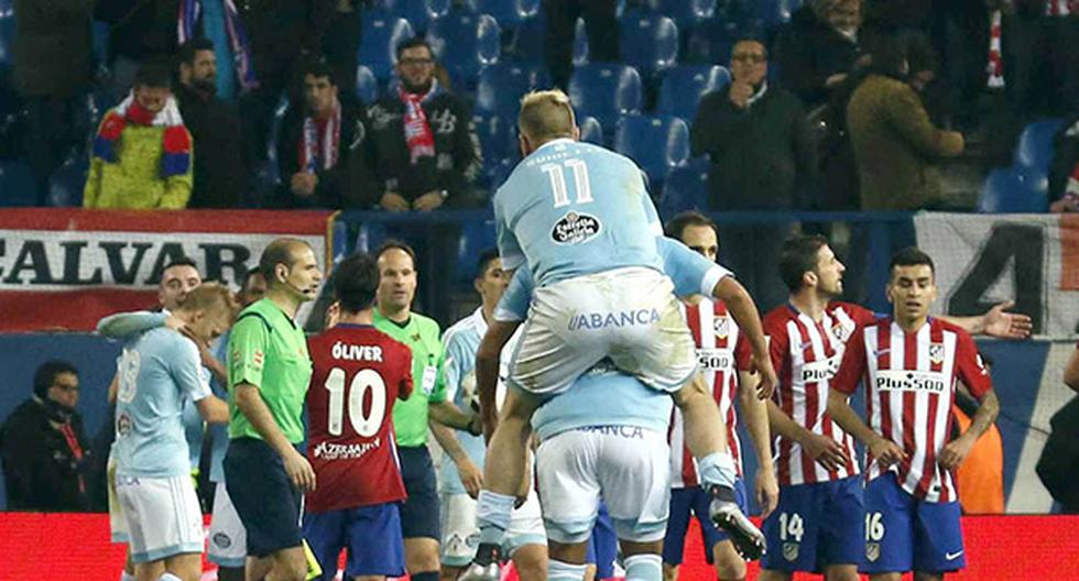 Celta de Vigo sorprendió al Atlético de Madrid en la Copa del Rey (Foto: EFE)