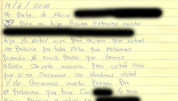 Las conmovedoras cartas de dos mujeres que fueron separadas de sus hijos en la frontera de Estados Unidos.