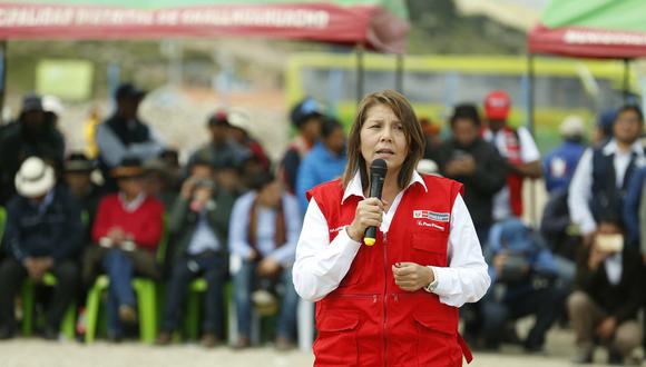 La ministra Paola Bustamante es la responsable de hacer el seguimiento al Plan de Desarrollo de Cotabambas. (Foto: PCM)