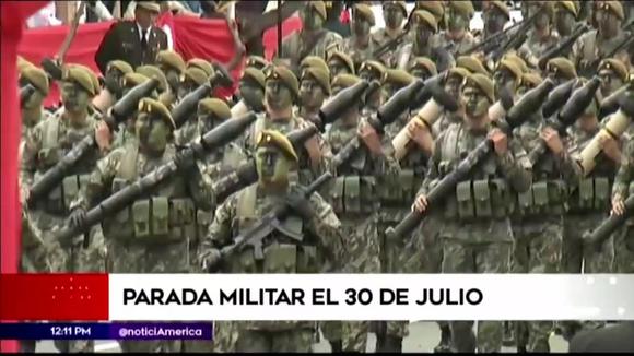 Fiestas Patrias: Parada Militar se realizará el viernes 30 de julio