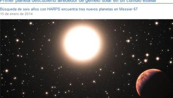 Encuentran planeta que orbita alrededor de un gemelo del Sol