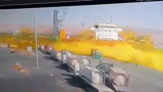 Fuga de gas en puerto de Jordania deja al menos doce muertos y 260 heridos | VIDEO