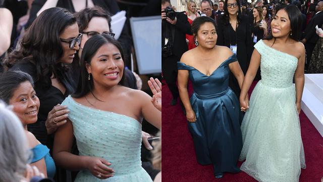 Yalitza Aparicio en la edición 91 de los premios Oscar. Foto: AFP