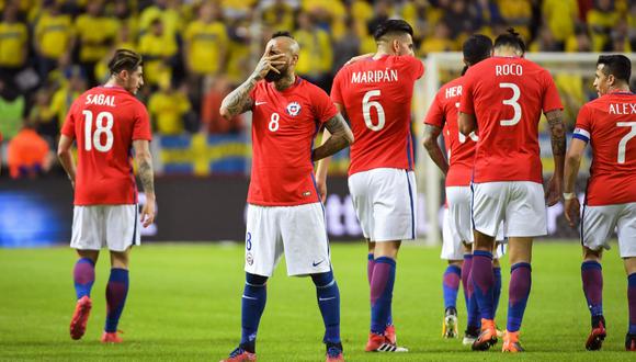 La selección chilena, bajo la dirección técnico de Reinaldo Rueda, debutó con triunfo ante Suecia con anotaciones de Arturo Vidal y Marco Bolados. (Foto: EFE)