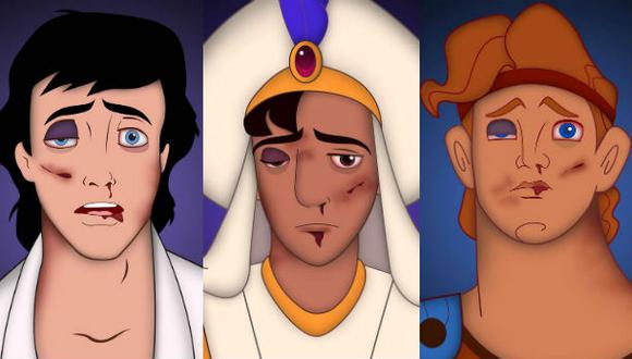 Los príncipes de Disney en campaña contra violencia doméstica