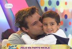 Nicola Porcella llora al recibir emotiva sorpresa de su hijo por el Día del Padre