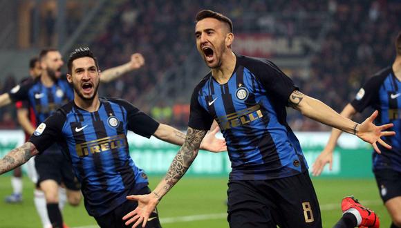 Milan perdió 3-2 ante Inter por la fecha 28° de Serie A de Italia desde el estadio San Siro. (Foto: AFP).