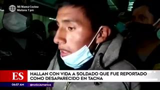 Tacna: hallan con vida a soldado Wilber Carcausto tras 26 días desaparecido